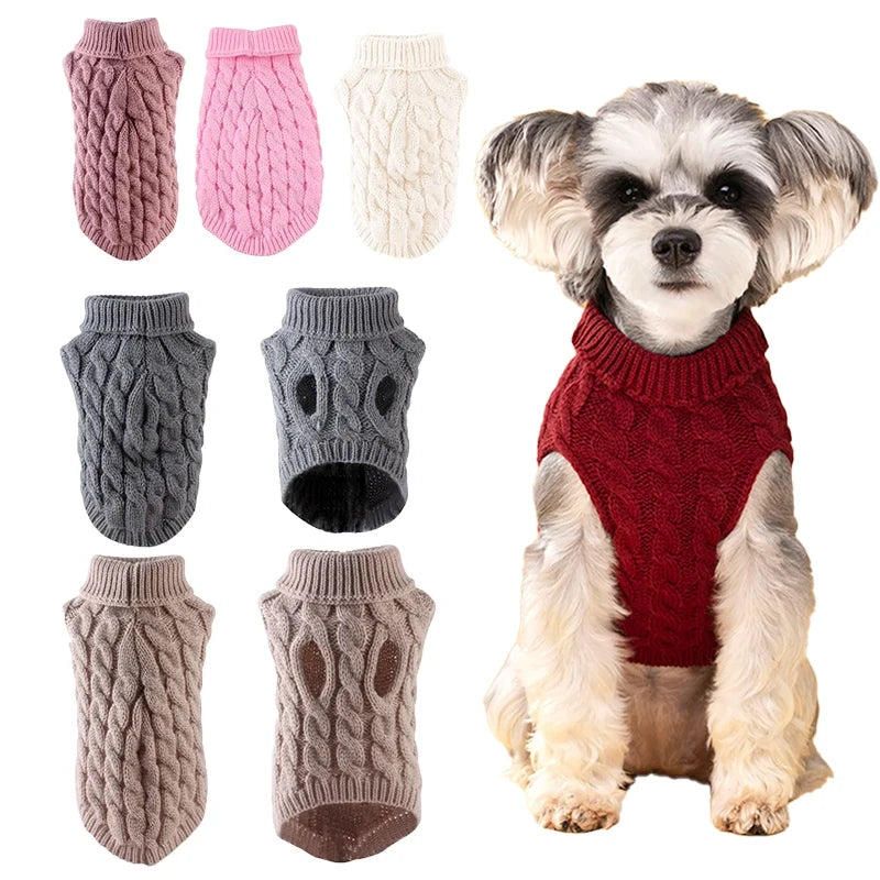 CozyPaws Knitted Dog Sweater